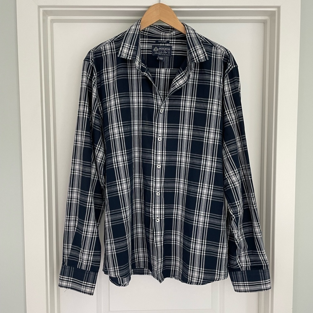 American Rag Plaid Long Sleeve Shirt 2XL